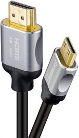 img 4 attached to 🔌 Corepearl 6 Feet Mini HDMI Cable - Flexible, Durable, and High-Speed (Mini HDMI to HDMI) for Camcorders, Cameras, Game Consoles to HDTV - Supports Ethernet, 3D, 4K HDR, ARC (4K@60Hz 18Gbps)