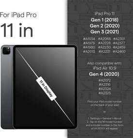 img 2 attached to 📱 Zugu Case Tempered Glass Screen Protector for iPad Pro 11 1st/2nd/3rd Gen & iPad Air 4 - Scratch-Resistant Film - Fingerprint & Smudge-Resistant - Includes Biodegradable Installation Guide