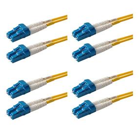 img 3 attached to SpeedyFiberTX: 4-Pack 0.2m LC to LC Fiber Patch Cable for High-Speed Data Transfer, Corning SMF-28 Singlemode 9/125um Ultra Optical Fiber, Duplex, OS1/OS2 Compatible, Yellow Riser OFNR Jacket