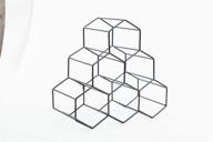 🏮 stylish asian home geometric hexagon 6-bottle wine rack for elegant countertop storage логотип