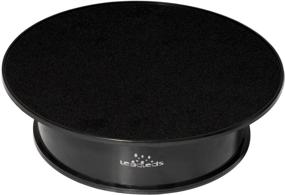 img 3 attached to 🔄 Leadleds 8-inch Black Velvet Motorized Rotating Display Turntable - Perfect for Jewelry, Collectibles, and Hobby Products