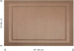 img 1 attached to Non-Slip Resistant Villand Placemats - Decorative and Functional