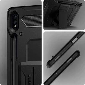 img 2 attached to 📱 Spigen Tough Armor Pro для чехла Samsung Galaxy Tab S7 Plus с держателем S Pen (2020) - Черный: Великолепная защита и удобство.