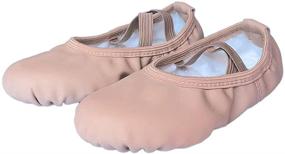 img 3 attached to Clouh Practice Dancing Slippers Toddler Girls' Shoes and Athletic
