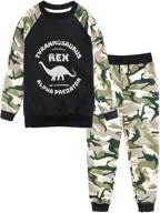 zukocert boys crew neck fleece pullover jogger pants playwear set 3-10t: идеальный комфорт и стиль для активных детей логотип