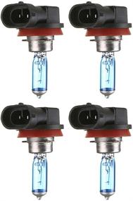 img 4 attached to ESUPPORT H11 55W 6000K Xenon Gas Halogen Headlight White Light Lamp Bulbs Pack Of 4