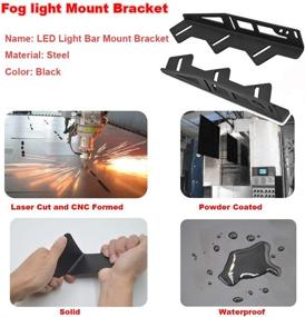 img 2 attached to Enhance Your Ford Raptor's Visibility with 6x 3'' LED Cube Fog Light Pod + Hidden Bumper Triple Foglamp Mounting Bracket w/Rocker Switch Wiring Kit (2017-2020 Compatible)