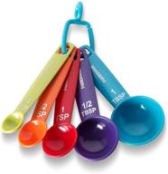 colorful farberware measuring spoons, set of 5 - vibrant mix of colors logo