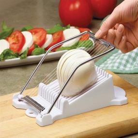 img 3 attached to 🔪 BEMINH Luncheon Meat Slicer: 1 Piece, 10-Wire Stainless Steel Kitchen Splitter for Soft Food, Cheese, Sushi, and Canned Meats - Efficient Cutting Machine (White)