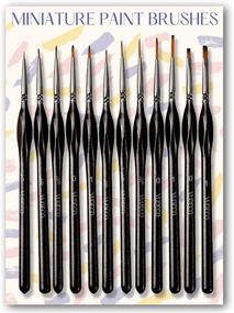 img 4 attached to VUDECO Miniature Brushes Finisher Painting Black