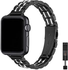img 4 attached to STIROLL Thin Replacement Band Compatible For Apple Watch 38Mm 40Mm 42Mm 44Mm Accessories & Supplies