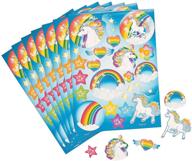 fun and magical unicorn sticker sheet set 6: get creative with these adorable unicorn-themed stickers! logo