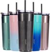 reusable double walled thermal tumbler stainless logo