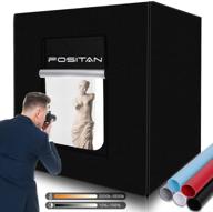 fositan 32x32 inch photo light box kit: professional shooting tent with bi-color led lights and dimmable 252 led beads - includes 5 backdrops logo