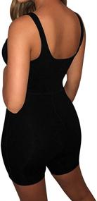 img 2 attached to YMDUCH Womens Sleeveless Bodycon Jumpsuit Women's Clothing and Jumpsuits, Rompers & Overalls