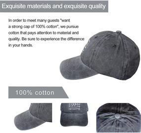 img 3 attached to Premium Unisex Denim Cap with Classic Eagle Globe Anchor Logo - Adjustable Baseball Dad Hat for Men and Women, Perfect for Sports