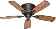 hunter low profile iv indoor ceiling fan, 42-inch, new bronze логотип