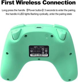 img 2 attached to Experience Seamless Gaming with PXN 9607X Wireless Switch Controller - Nintendo Switch/Switch Lite Compatible, NFC Support, Turbo Mode, Gyro Axis, Dual Vibration - Green