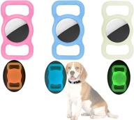 🐾 clzylrs airtag dog collar case: pet strap band design for airtag holder, adjustable gps tracking dog cat accessories collar for pet collar logo