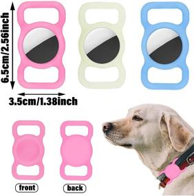 img 3 attached to 🐾 CLZYLRS Airtag Dog Collar Case: Pet Strap Band Design for AirTag Holder, Adjustable GPS Tracking Dog Cat Accessories Collar for Pet Collar