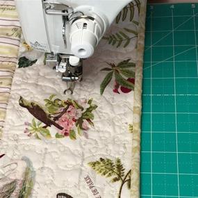 img 2 attached to 🧵 Enhanced Sew Steady Free Motion Quilting Slider Mat with Grid, Measuring 12 x 20, featuring Tacky Back for Smooth Performance