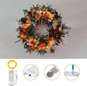 img 3 attached to 🔦 2 Pack Waterproof Fairy Lights Battery Operated - Ideal for DIY Party, Halloween, Wedding, Christmas, Bedroom and Mason Jar Crafts - 6.56ft 20 LED Warm White