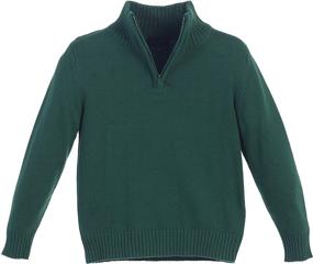 img 3 attached to Gioberti Boy's Knitted Half Zip 100% Cotton Sweater: Stylish and Comfortable Layering Essential