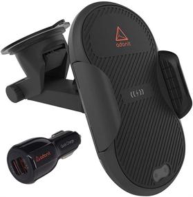 img 4 attached to 📱 Adonit Wireless Car Charger Mount - Qi Certified, Auto Clamping, 7.5W/10W Fast Charging, Vent/Windshield/Dashboard Holder for iPhone Xs/Xs Max/XR/X/8/8 Plus, Samsung S10/S10+/S9/S9+ - Improved SEO!