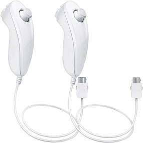 img 3 attached to 🎮 Enhance Your Gaming Experience with Lyyes Wii Nunchuck Controller - Pack of 2 (White)
