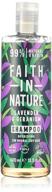 🌿 organic lavender geranium shampoo for normal to dry hair by faith in nature - 13.5 fl oz (400 ml) logo