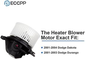 img 2 attached to 🔥 ECCPP HVAC Пластиковый мотор вентилятора обогревателя для Dodge с вентиляторной клеткой - совместимый с 2001-2004 Dodge Dakota и 2001-2003 Dodge Durango