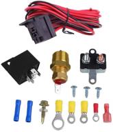 faersi electric cooling fan thermostat kit with 185-200 degree temperature sensor switch and 50 60 amp relay kit logo