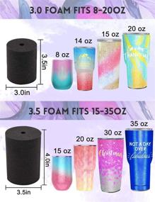 img 3 attached to Enhance Your Tumbler Game with Turner Tumbler Turner: DIY Foam (4Pcs) for 20-30Oz Tumblers!