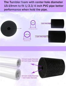 img 1 attached to Enhance Your Tumbler Game with Turner Tumbler Turner: DIY Foam (4Pcs) for 20-30Oz Tumblers!