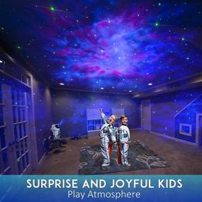 img 1 attached to 🌌 Astronaut Star Projector Night Light - Galaxy Nebula Night Light Projector with Timer, Remote Control - Ideal for Bedroom, Game Room - Perfect Gift for Kids and Adults