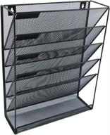 📂 efficient office and home organization with easepres 5-tier black mesh hanging file organizer логотип