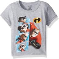 👕 the incredibles 2 character panel short sleeve t-shirt for kids by disney logo