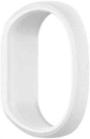 img 2 attached to 👦 Kid's BossBlue Garmin vivofit JR Bands - Soft Silicone Replacement Band for Garmin Vivofit JR/Vivofit JR 2/Vivofit 3 (White, Large)