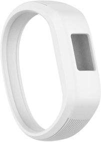 img 3 attached to 👦 Kid's BossBlue Garmin vivofit JR Bands - Soft Silicone Replacement Band for Garmin Vivofit JR/Vivofit JR 2/Vivofit 3 (White, Large)