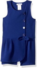 img 1 attached to 👗 Bonnie Jean Girls Little Romper - Stylish Girls' Clothing Perfect for any Occasion