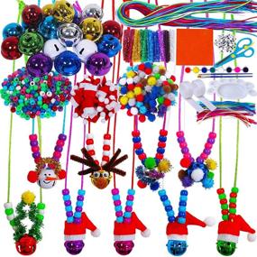 img 4 attached to Christmas Necklace Cleaners Pom Poms Assortment