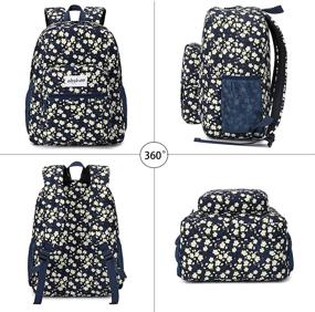 img 3 attached to 🌻 Classical Sunflower Backpack: Stylish & Durable Laptop Bag for College