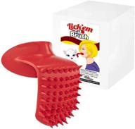 lick'em tongue cat brush/scratcher - hilarious novelty white elephant gag gift for cat lovers by fairly odd novelties logo