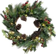 red co christmas operated artificial seasonal decor in wreaths, garlands & swags логотип