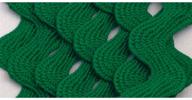 💚 wrights 117-401-044 emerald polyester rick rack trim - medium size - 2.5 yards: perfect for crafts & sewing logo