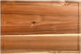 img 4 attached to 🪓 Kenmore Kenosha Acacia Wood Cutting Board, 24x16