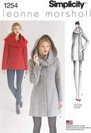 simplicity 1254: leanne marshall women's coat or jacket sewing pattern, sizes 14-22 - a guide to crafting stylish lined outerwear logo
