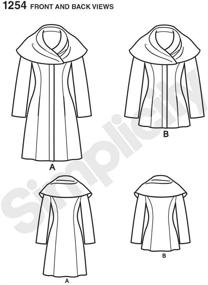 img 1 attached to Simplicity 1254: Leanne Marshall Women's Coat or Jacket Sewing Pattern, Sizes 14-22 - A Guide to Crafting Stylish Lined Outerwear