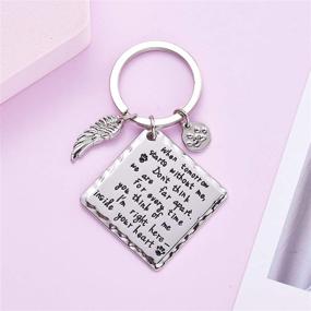 img 1 attached to Melix Home Pet Sympathy Gifts: Cat Dog Memorial Keychain Necklace for Loss of Dog, Dog Jewelry