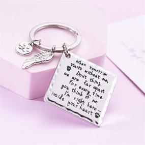 img 2 attached to Melix Home Pet Sympathy Gifts: Cat Dog Memorial Keychain Necklace for Loss of Dog, Dog Jewelry